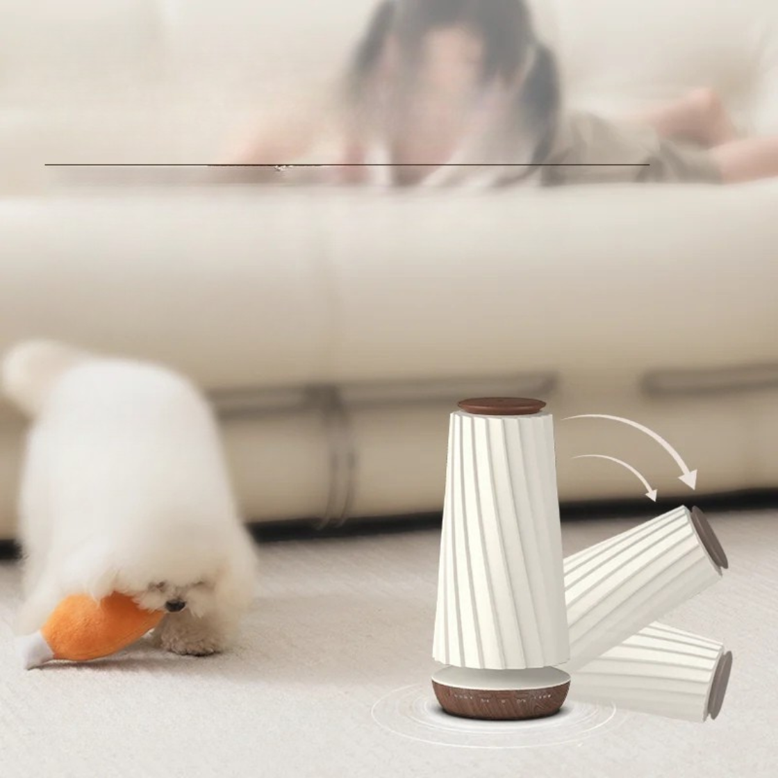 Difusor Inteligente com Luz Ambiente e Aromaterapia Bluetooth