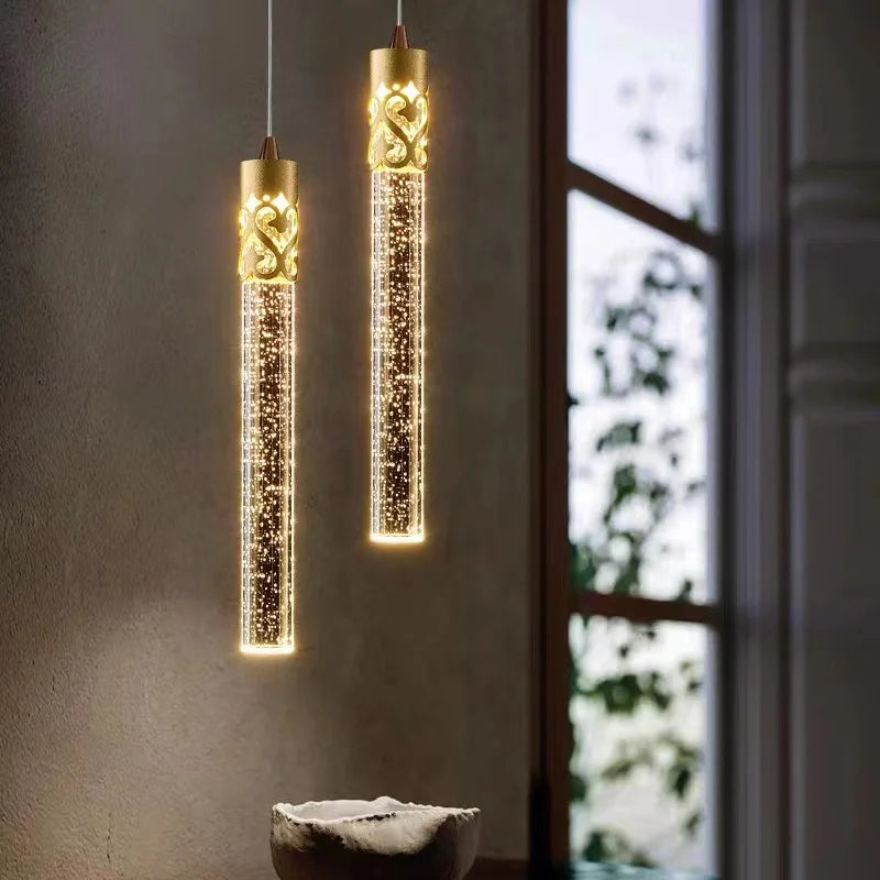 Moderno led lustre de cristal decoração para casa escada sala estar quarto barra do hotel criativo luzes lustre teto
