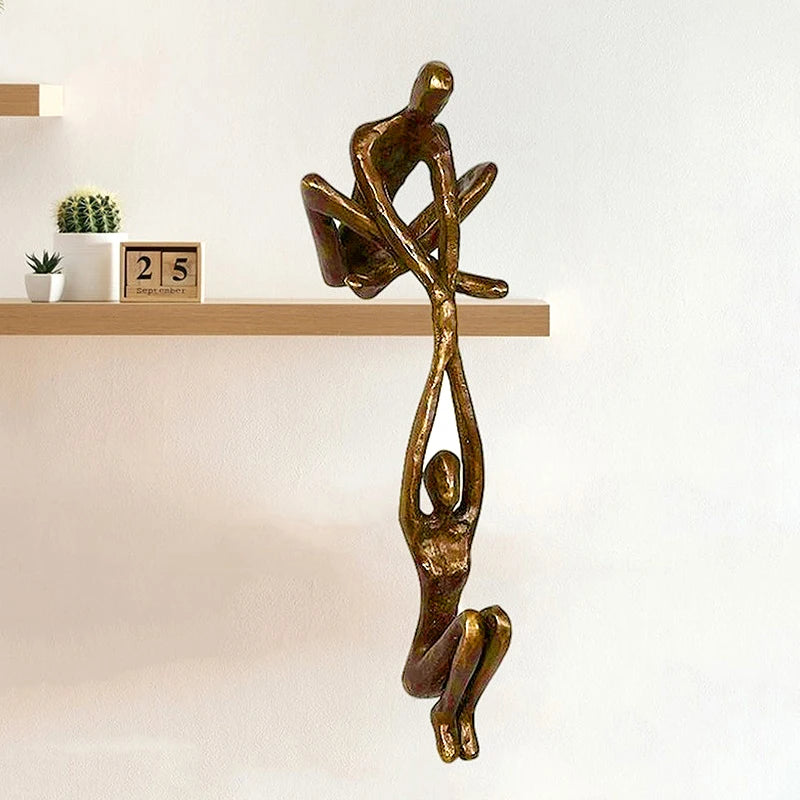 Homem levantamento mulher estatueta arte estátua amante escultura ornamentos casa decoração de mesa dança casal escultura arte criativa