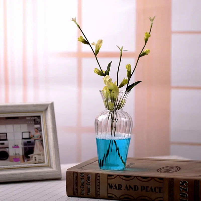Vaso de vidro esculpido feito à mão - plantador hidropônico para decoração gótica de casa/escritório, mini presente para amantes de plantas