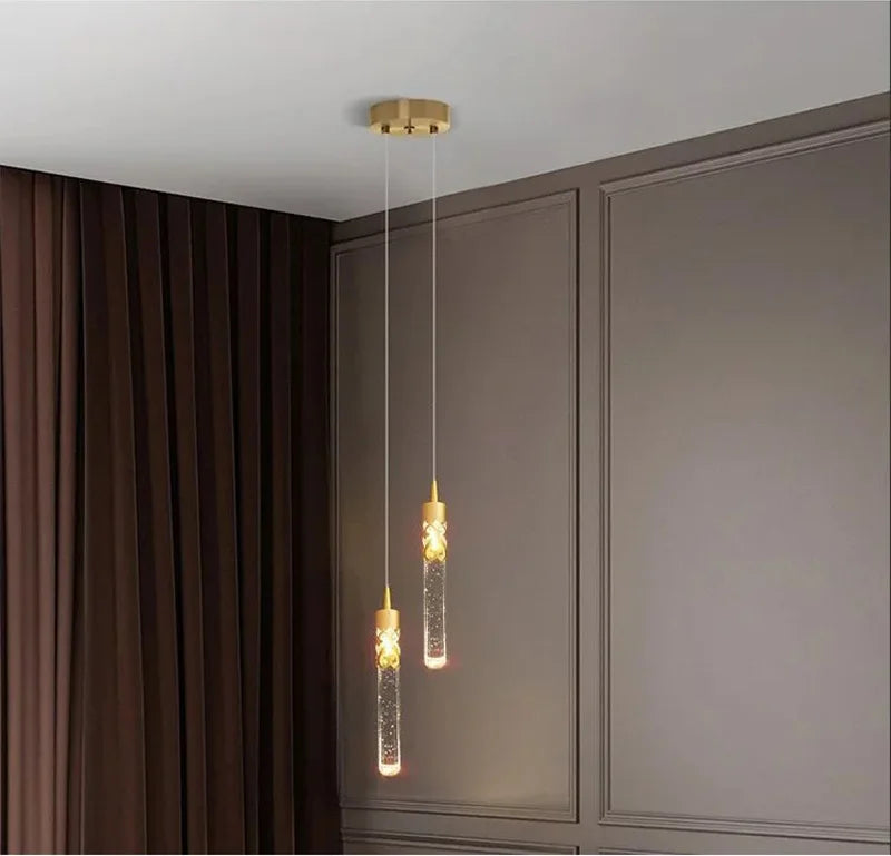 Moderno led lustre de cristal decoração para casa escada sala estar quarto barra do hotel criativo luzes lustre teto