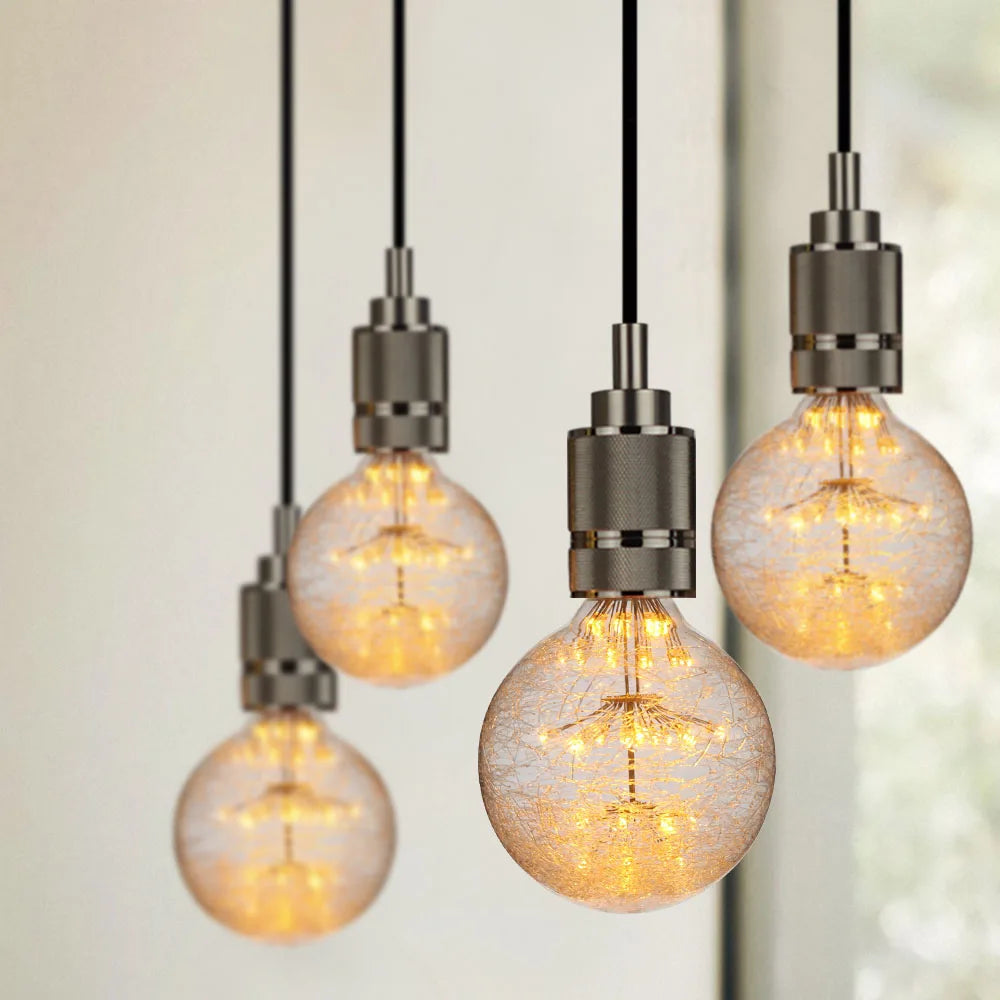 Tianfan vintage lâmpadas led g80/g95/g125 fibra de vidro luar lâmpada 3w 2200jelvin calor brilho edison lâmpada decorativa