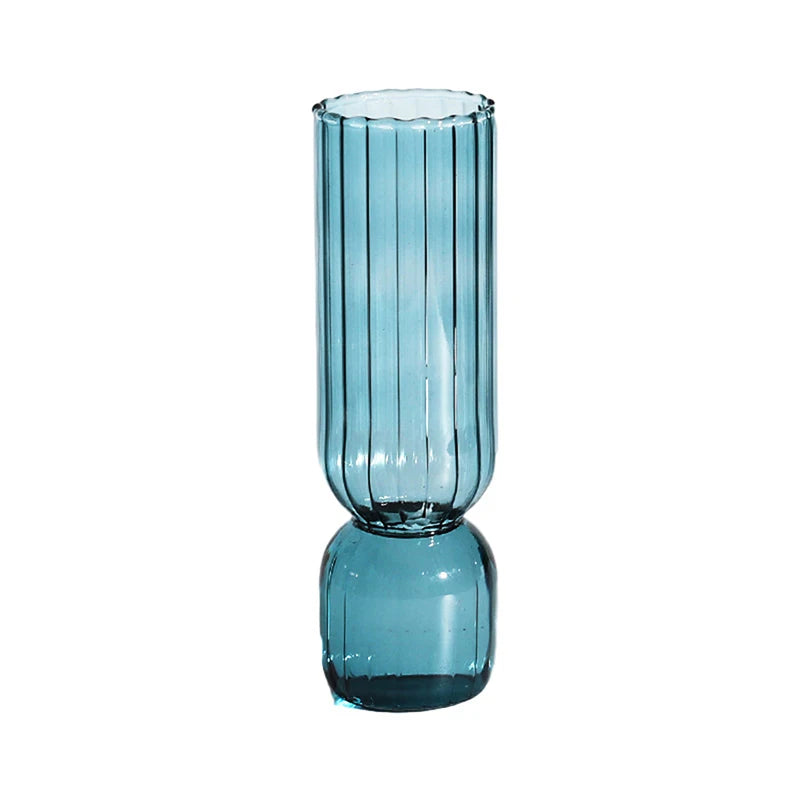 Vaso De Vidro Elegante Para Arranjo De Flores, Pequenos Vasos De Vidro, Acessórios De Decoração Para Casa, Beautiful Living Room Glass Ornament, 1Pc