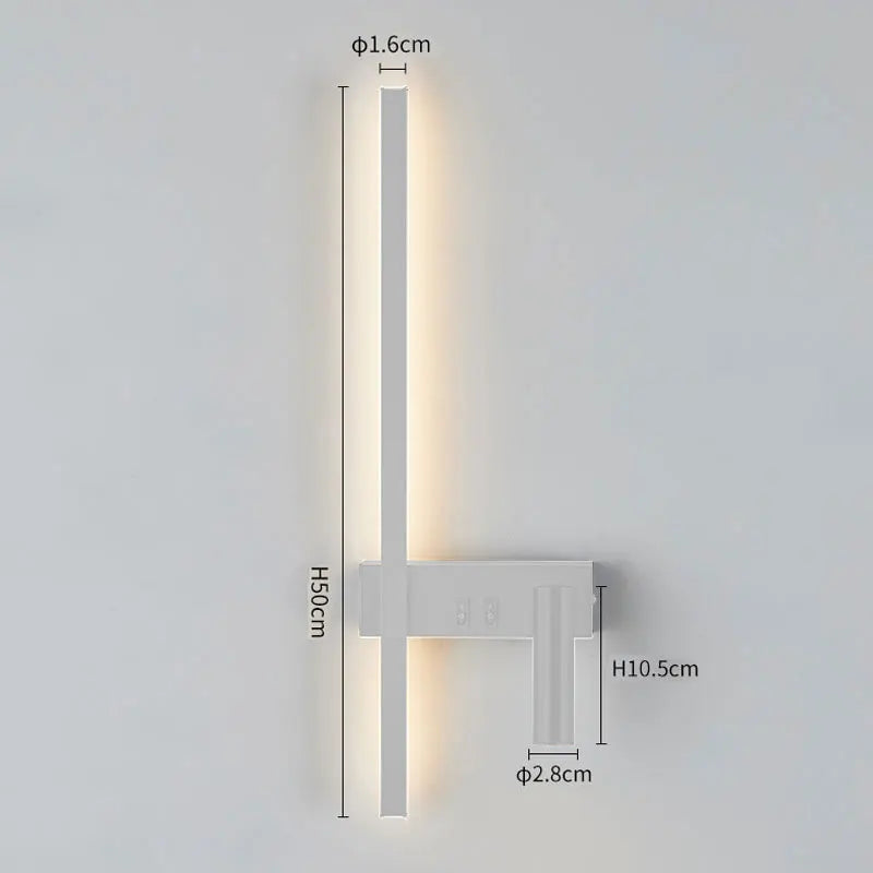 Lâmpada de parede nórdica moderna, preto e branco, minimalista, sala de estar, sofá, fundo, lâmpada decorativa, luz de luxo, quarto, cabeceira