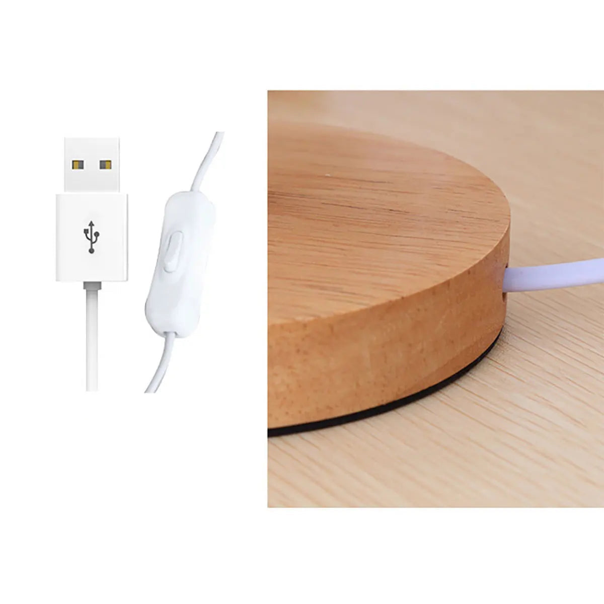 Usb lâmpada de cabeceira luzes da noite lâmpada de mesa para o quarto lâmpada de mesa de madeira luz da noite com cilindro sombra da lâmpada decoração da sua casa