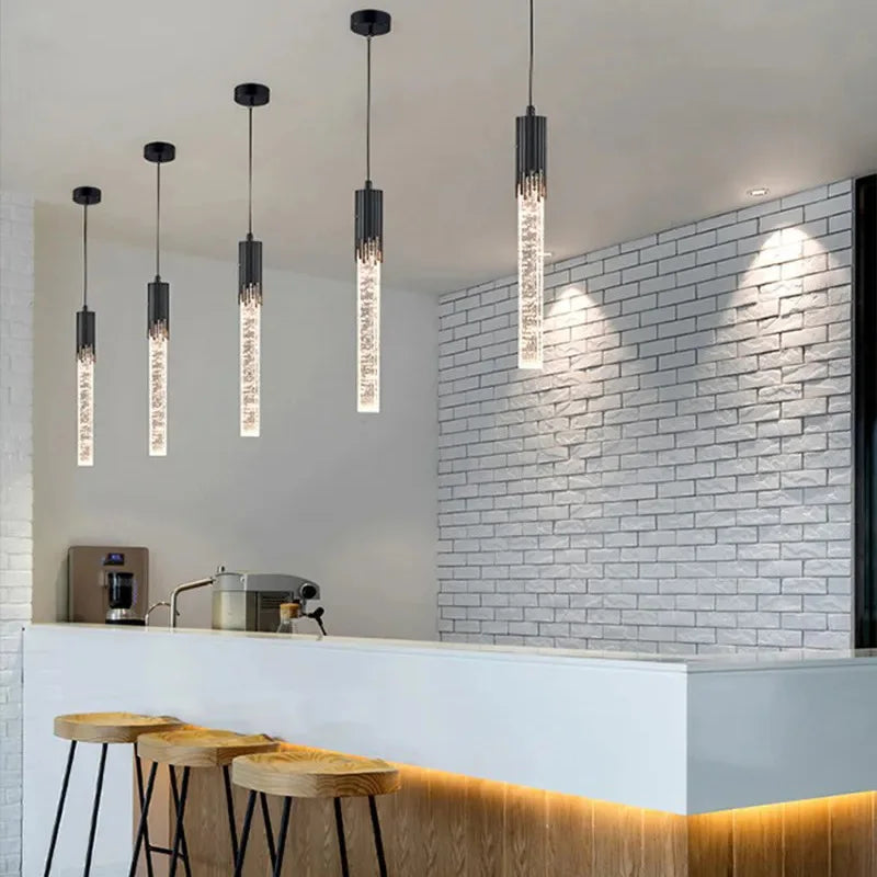 Moderno led lustre de cristal decoração para casa escada sala estar quarto barra do hotel criativo luzes lustre teto