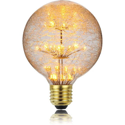 Tianfan vintage lâmpadas led g80/g95/g125 fibra de vidro luar lâmpada 3w 2200jelvin calor brilho edison lâmpada decorativa