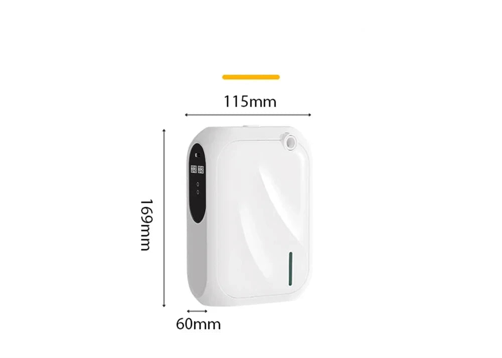 Cobertura 200m3 máquina de perfume hotel difusor de aroma fixado na parede difusor de óleo essencial para casa fragrância bluetooth controle app