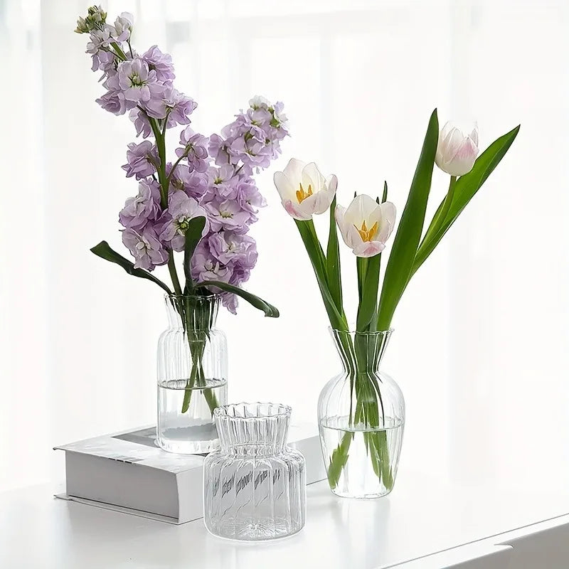 Vaso de vidro esculpido feito à mão - plantador hidropônico para decoração gótica de casa/escritório, mini presente para amantes de plantas