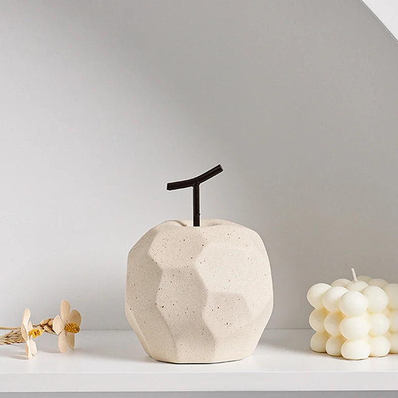 Novo ins cerâmica maçã pêra decoração simples sala de estar armário tv mesa escritório decoração para casa decoração frutas