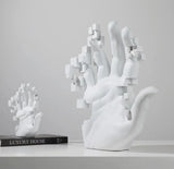 Escultura de Mão Digitalizada Minimalista