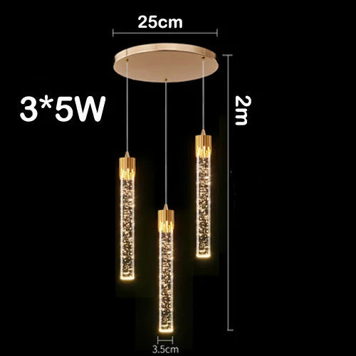 Moderno led lustre de cristal decoração para casa escada sala estar quarto barra do hotel criativo luzes lustre teto