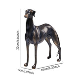 Estátua de Galgo em Resina, 22 cm