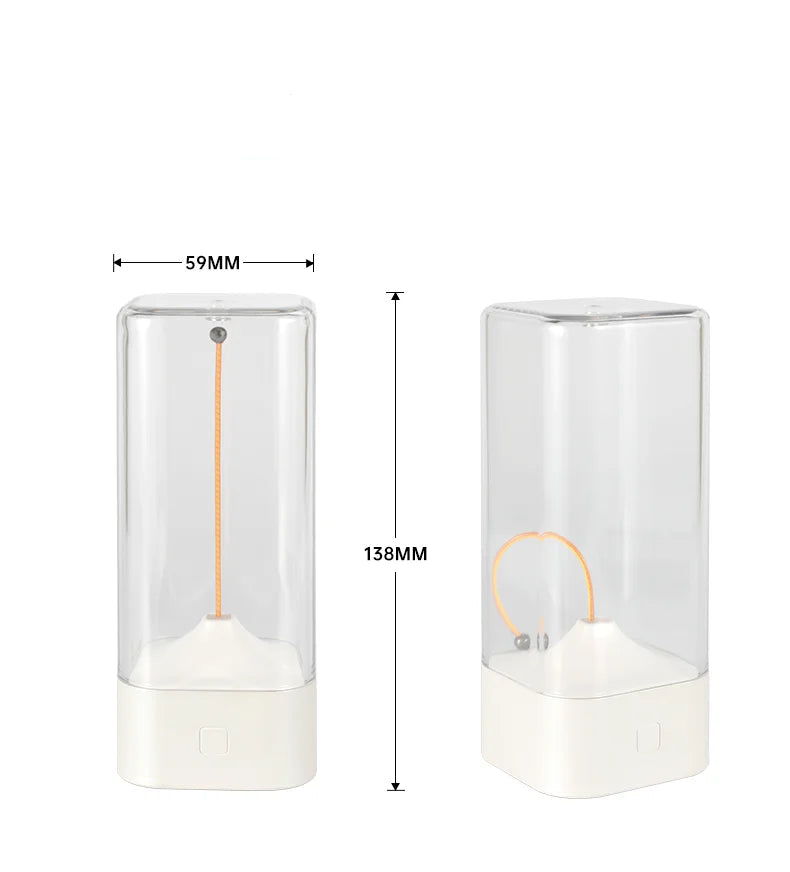 Led minimalista sem fio candeeiros de mesa 3 níveis regulável recarregável acampamento atmosfera luz filamento magnético lâmpada sem fio