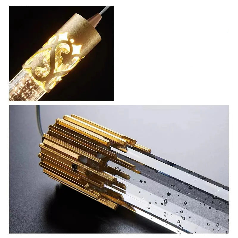 Moderno led lustre de cristal decoração para casa escada sala estar quarto barra do hotel criativo luzes lustre teto