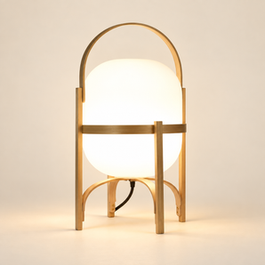 Abajur Cestita | Vidro Minimalista e Estilo Japonês