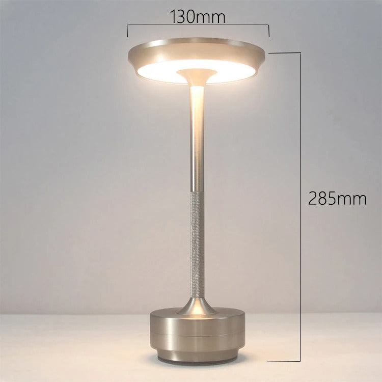 Luminária de Mesa LED com Carregamento USB e Toque Sensível