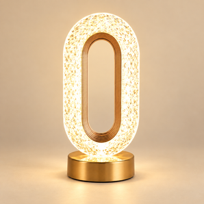 Luminária 3D Cristal | Decoração Moderna e Elegante