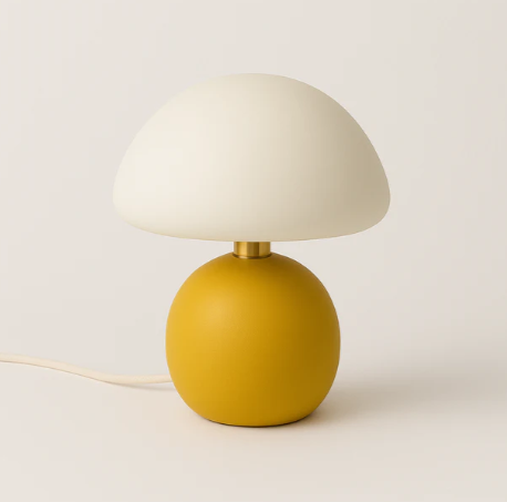 Candeeiro de Mesa Cogumelo | Cores Vibrantes