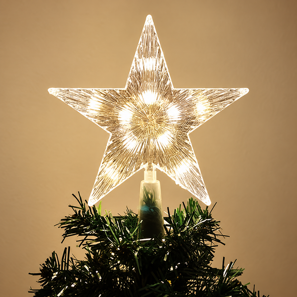 Estrela para Topo de Árvore de Natal, 15 cm