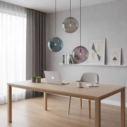 Luminária Nordic de Vidro | Design Elegante em 4 Cores