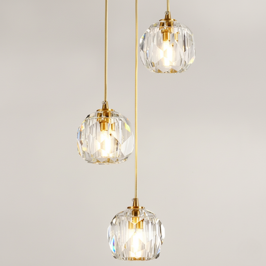 Luminária de Cristal Luxuosa | Design Nórdico Moderno
