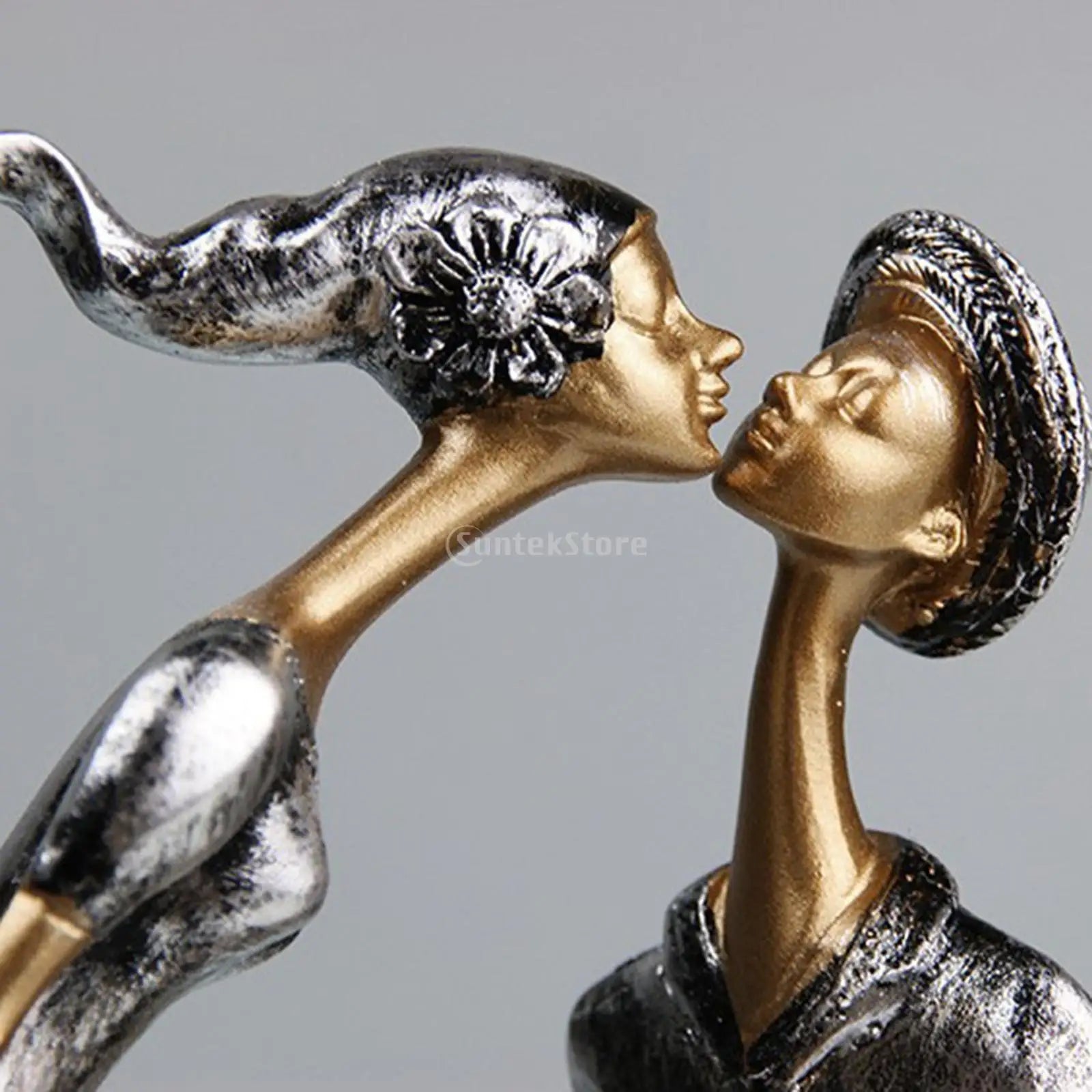 Resina estátua escultura para decoração de casa, amantes estatueta, artesanato ornamento, casal romântico escultura, artesanato