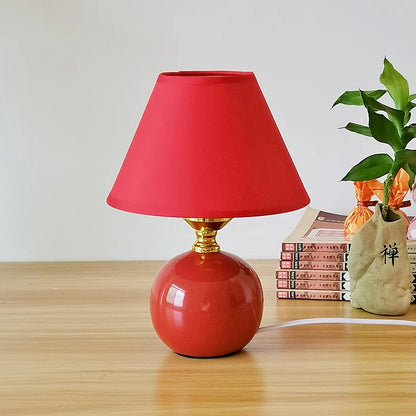 Miniatura Candeeiro De Mesa De Cerâmica, Elegante e Elegante Quarto Abajur, Cafe Bar Counter, Tabletop Atmosfera Lâmpada