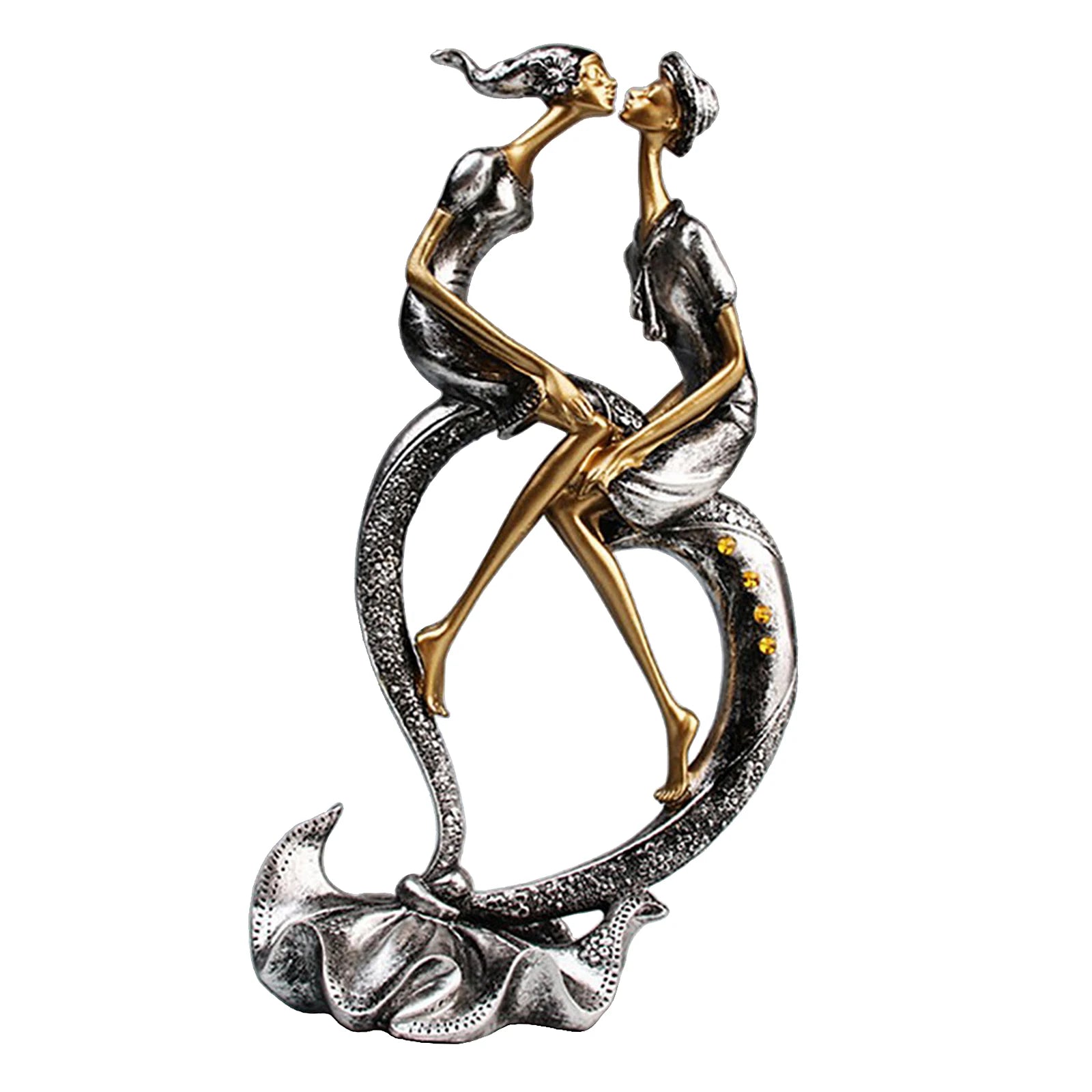 Resina estátua escultura para decoração de casa, amantes estatueta, artesanato ornamento, casal romântico escultura, artesanato