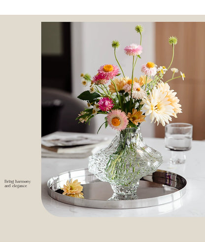 Luxo nórdico estilo minimalista vaso de vidro fosco clássico casa sala estar decoração suporte para flores vasos decorativos moderno