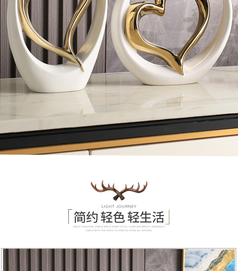 Decoração criativa para casa, sala de estar, foyer, armário de vinho, cerâmica, moderna, armário de tv, artesanato, decoração