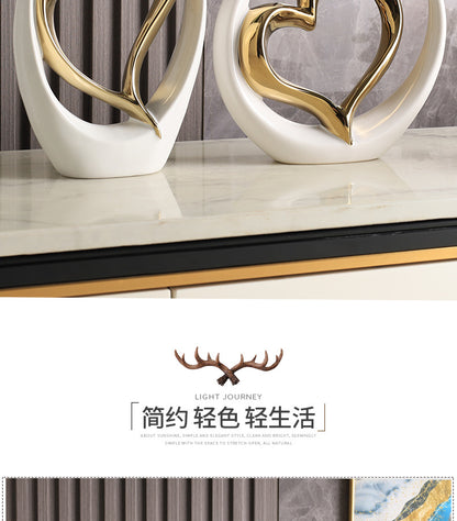 Decoração criativa para casa, sala de estar, foyer, armário de vinho, cerâmica, moderna, armário de tv, artesanato, decoração