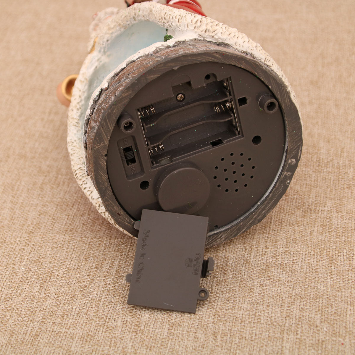 Estatueta de cabine de natal caixa musical luz enfeites de natal decorações caixa de música