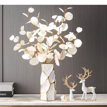 Vaso de cerâmica irregular mesa flor ware decoração arranjo horticultura casa