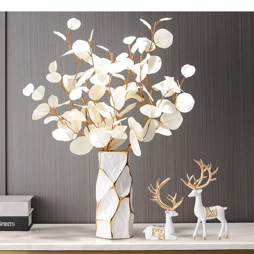 Vaso de cerâmica irregular mesa flor ware decoração arranjo horticultura casa