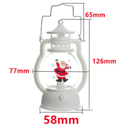 Ldhlm lâmpada decorativa de natal led lanterna luz papai noel feliz natal decorações para casa 2023 natal navidad noel presente
