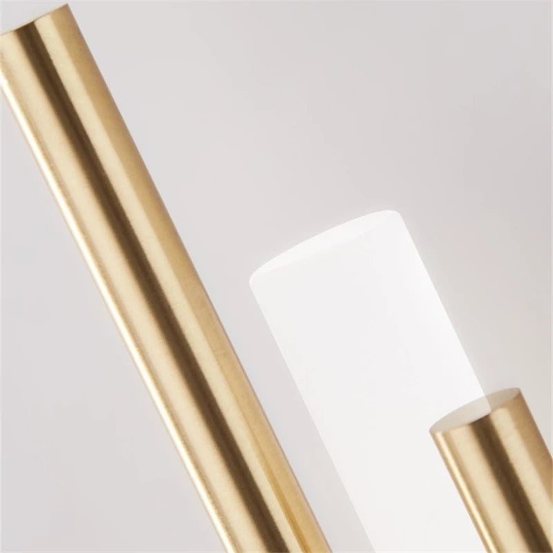 Moderno e minimalista ferro arte lâmpada de parede para sala estar arandelas linha tubo luminária led acrílico abajur iluminação interior