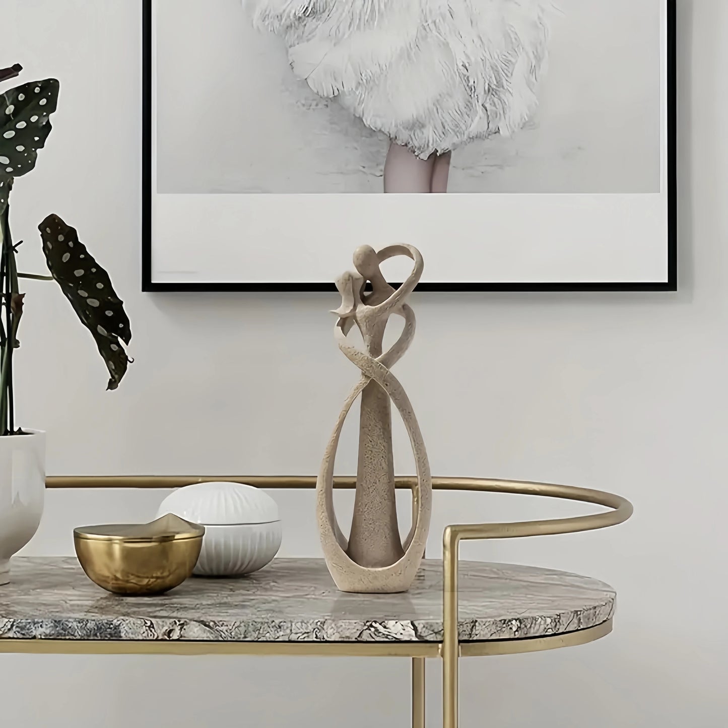 1pc, beijando casal estátua escultura abstrata estátua de resina decoração para casa moderna escritório desktop prateleira estante decoração