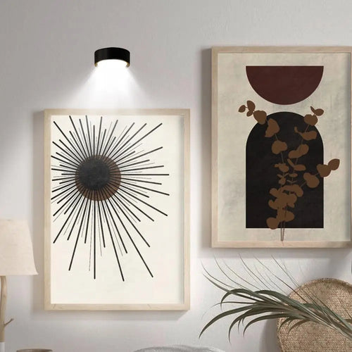 Arandela de parede magnética led luzes lâmpada montada na parede com controle remoto 13 cores rgb pintura arte exibição luz regulável