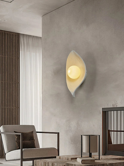 Folha do vintage resina lâmpadas de parede led arandelas quarto sala estar corredor varanda fundo lâmpadas iluminação interior decoração casa