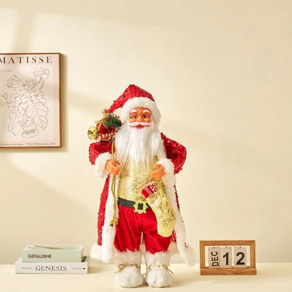 60cm grande papai noel feliz natal decorações para casa feliz ano novo 2023 tecido tricô roupas boneca decoração da janela