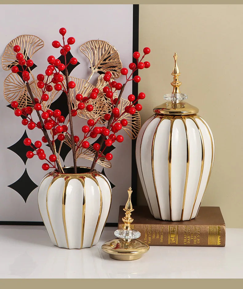 Frascos universais do geral, jarra de armazenamento, luz, vaso de cerâmica de luxo, ornamentos artesanais, decoração de casa e itens de decoração do oriente médio, garrafas