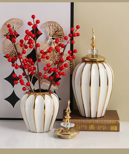 Frascos universais do geral, jarra de armazenamento, luz, vaso de cerâmica de luxo, ornamentos artesanais, decoração de casa e itens de decoração do oriente médio, garrafas