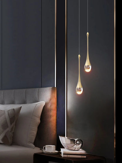 Bolha moderna luzes pingente de cristal lâmpada pendurada interior para sala jantar quarto loja bar café gota luminária decoração para casa