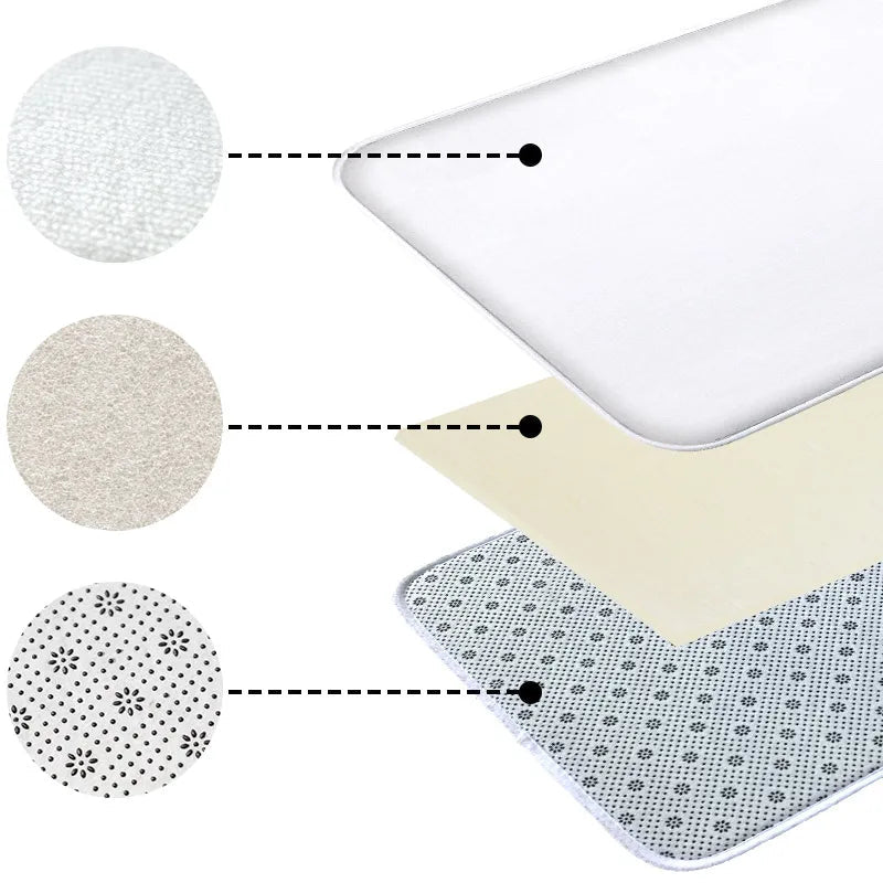 3 pçs tapetes de banheiro de natal, almofadas absorventes de banheiro em casa, almofadas de vaso sanitário em forma de u, tapete de porta de chuveiro, tapetes de flanela