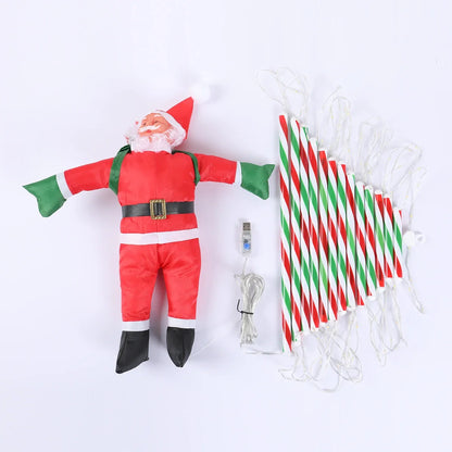 3m papai noel escada de escalada ao ar livre decoração de natal casa jardim cristmas árvore ornamento presente de ano novo decoração da árvore de natal