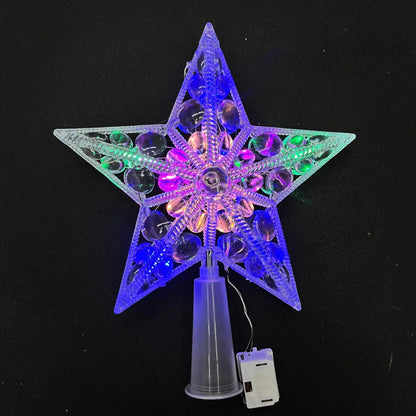 15cm decoração de natal brilhante árvore topper glitter brilhante estrela enfeites de árvore de natal para decoração de casa navidad ano novo 2026 presente