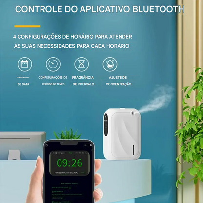 Difusor de Aroma Inteligente Bluetooth para Ambientes 200m³