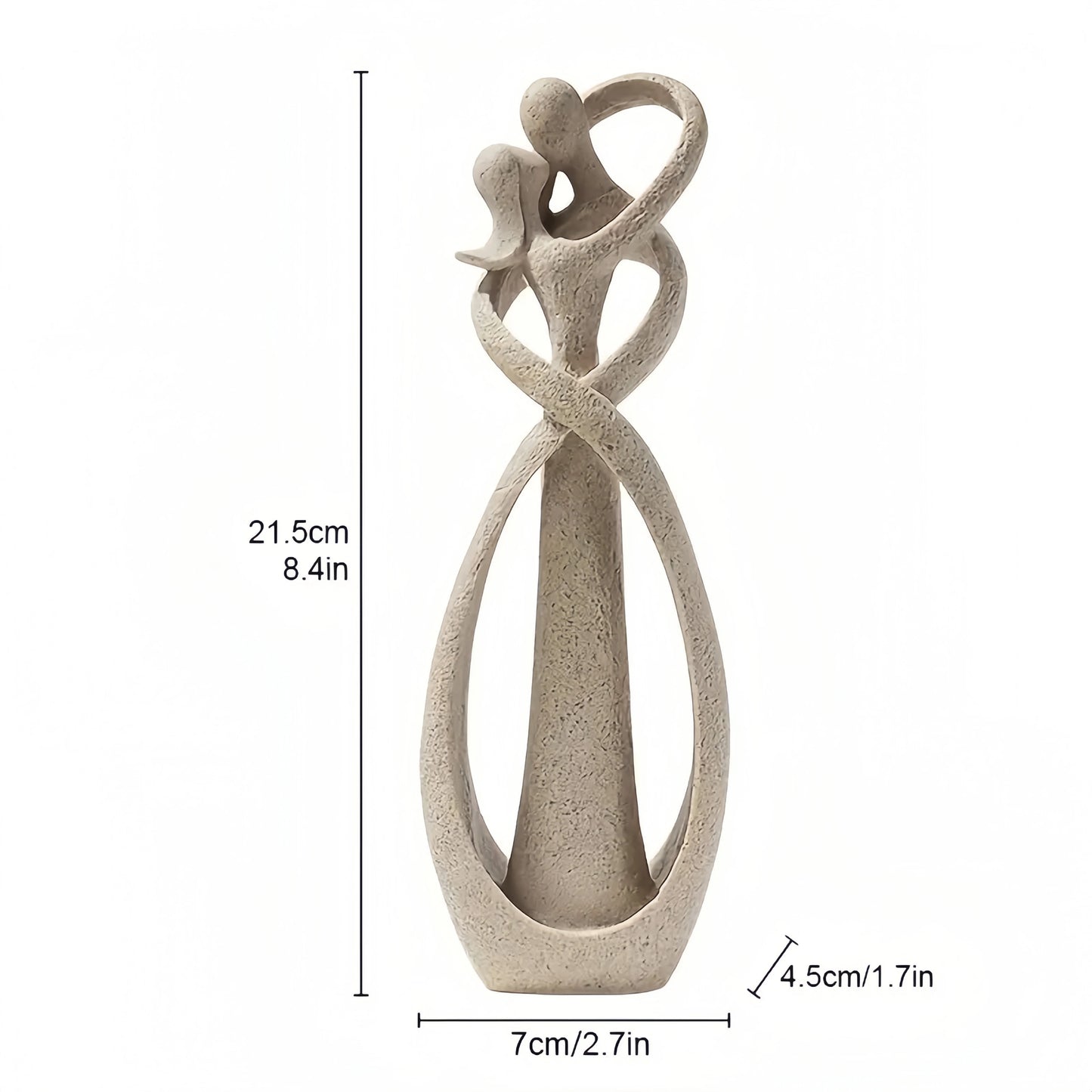 1pc, beijando casal estátua escultura abstrata estátua de resina decoração para casa moderna escritório desktop prateleira estante decoração