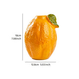 Vaso de Frutas em Resina Pintada à Mão